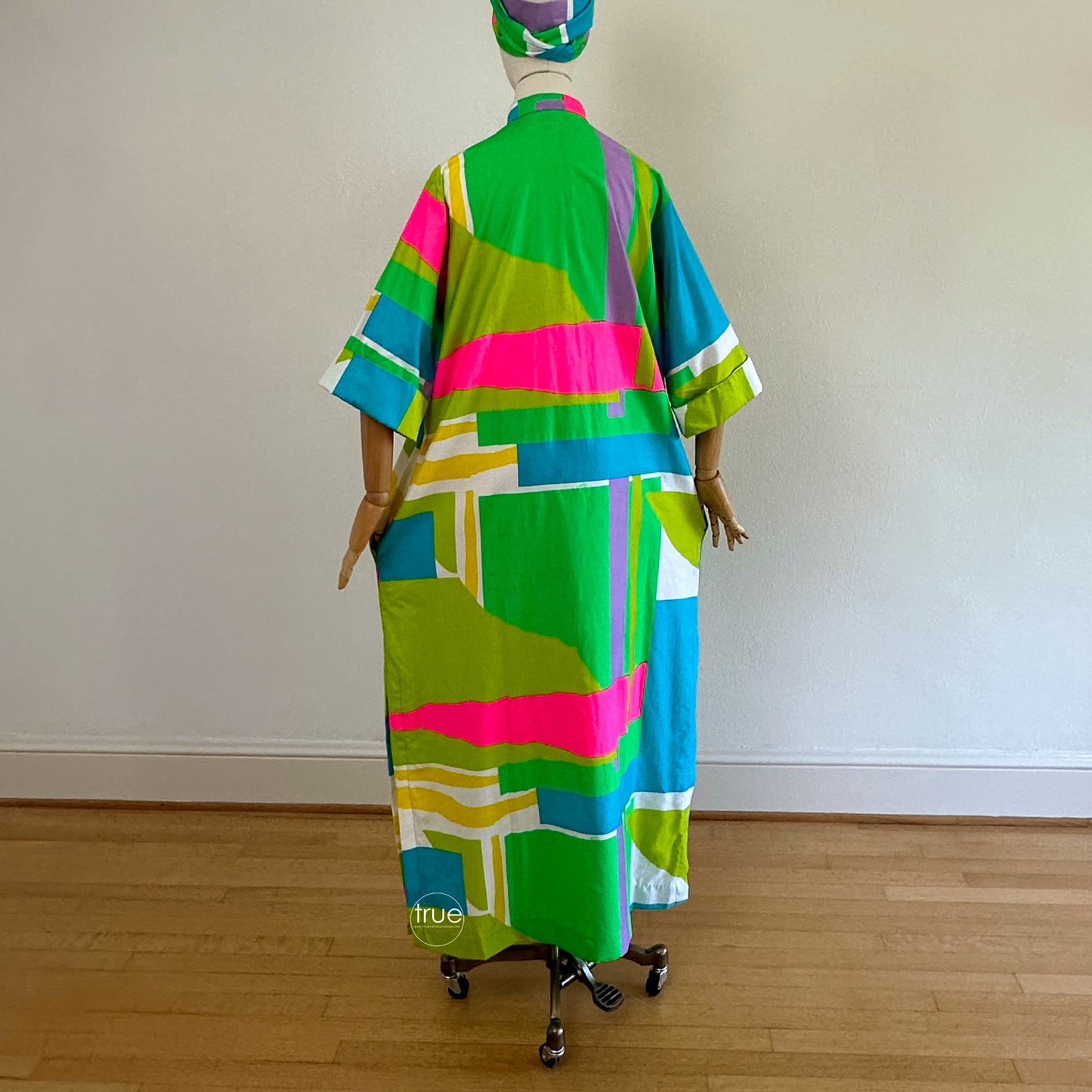 vintage 1970's caftan ...deadstock Penthouse Gallery CATHERINE OGUST cotton kaftan never worn
