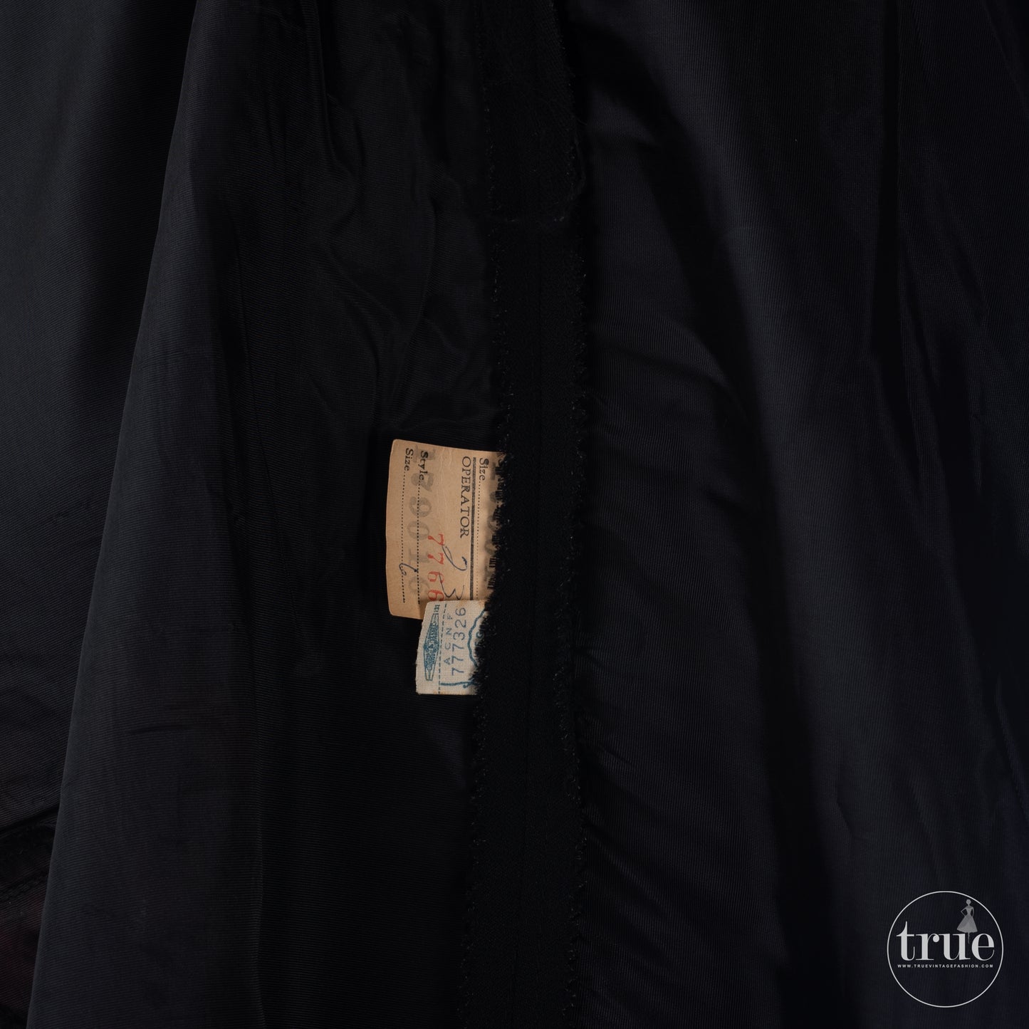 reserved 1950's black crepe deco draped wiggle dress