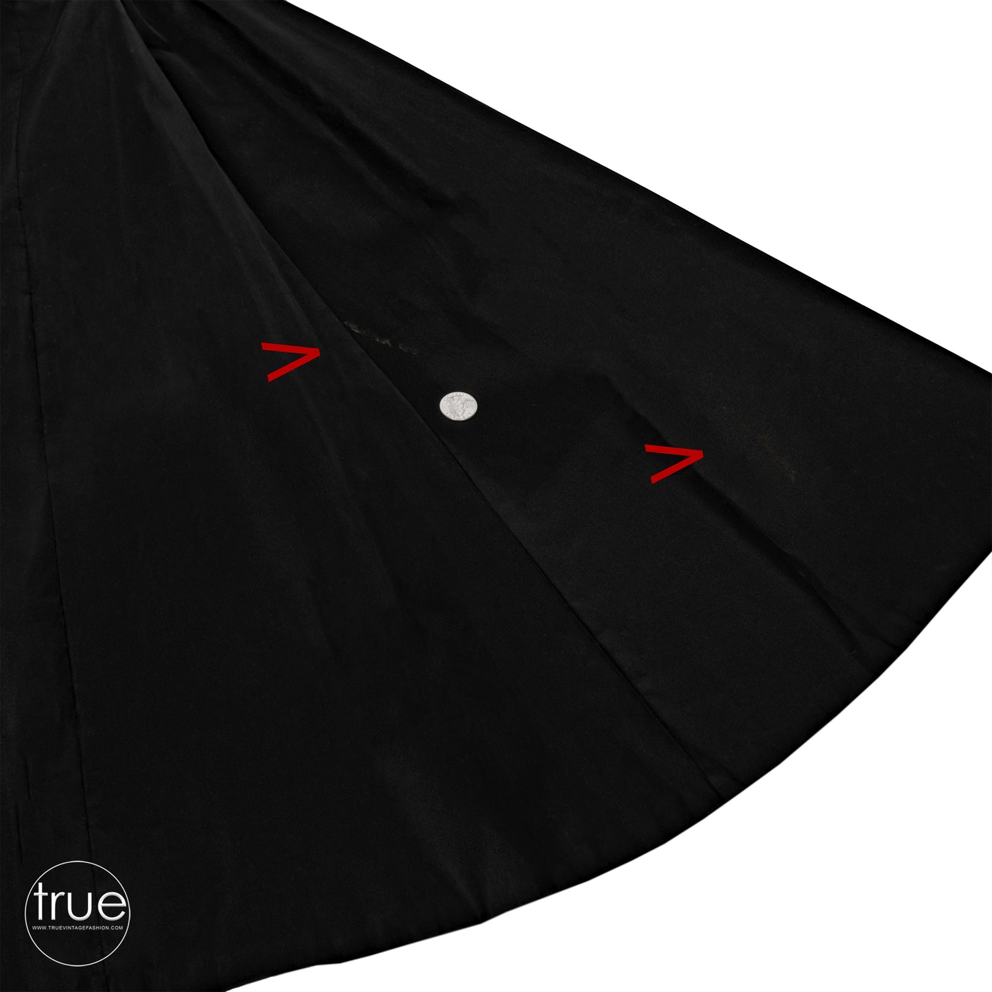 vintage 1950's dress ...classic black shirred bodice & matte satin dress