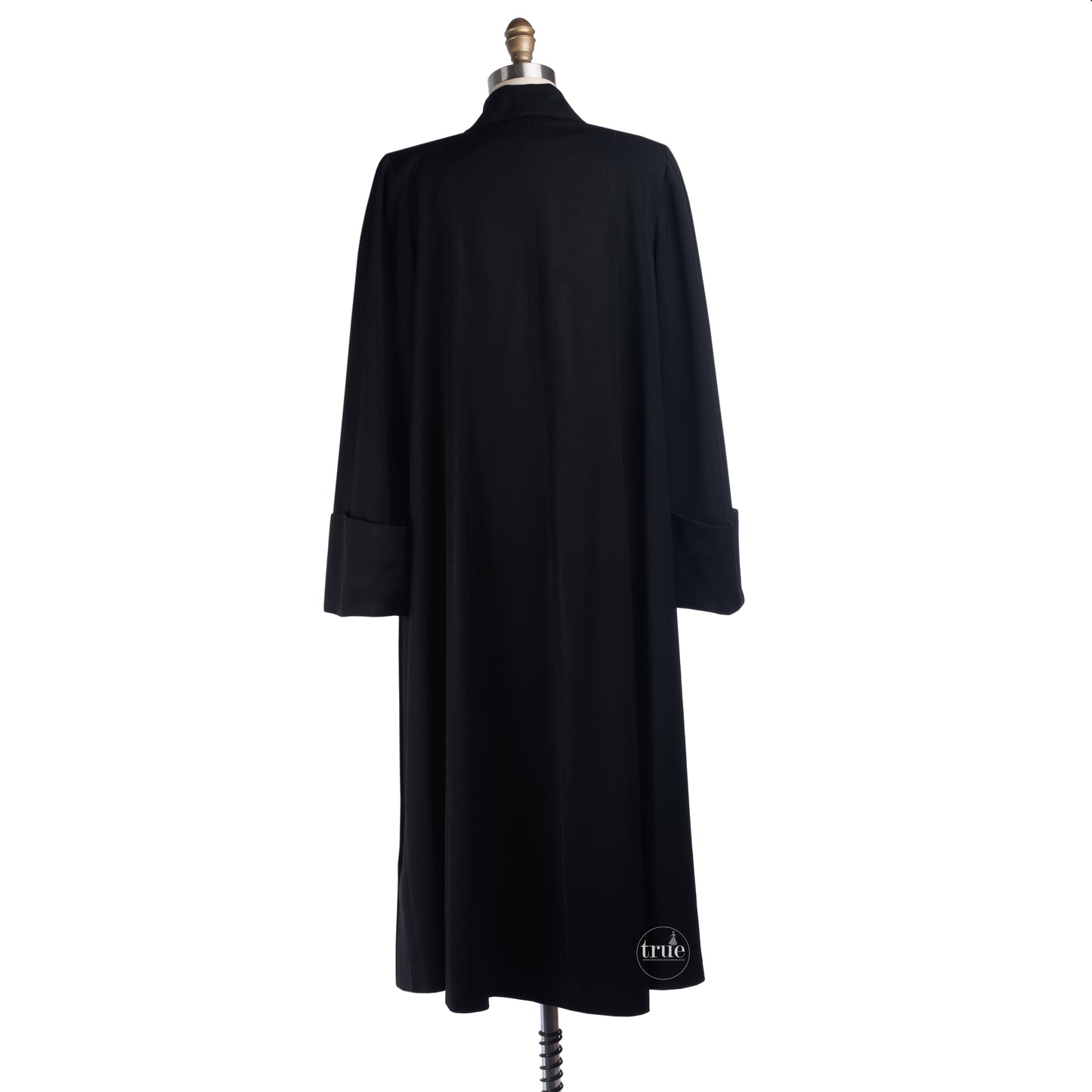 1940's black Gabardine swing coat