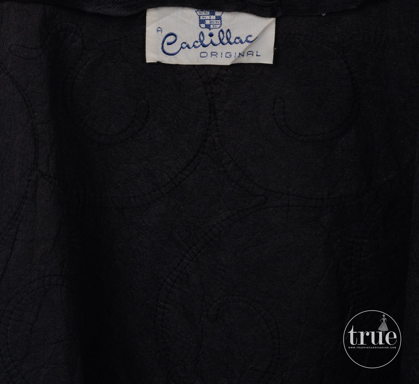 1940’s a Cadillac Original black crepe soutache dress