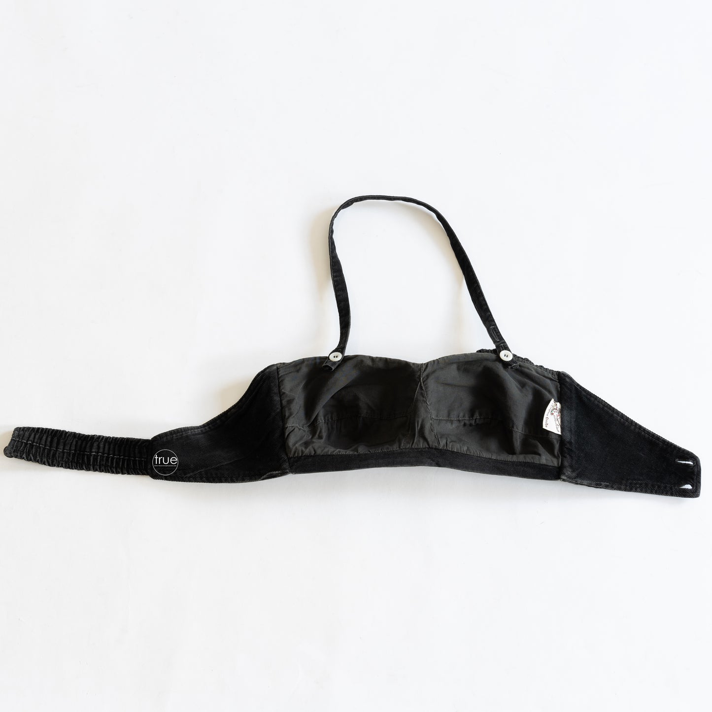 vintage 1940's top ...summer staple CATALINA black corduroy convertible top