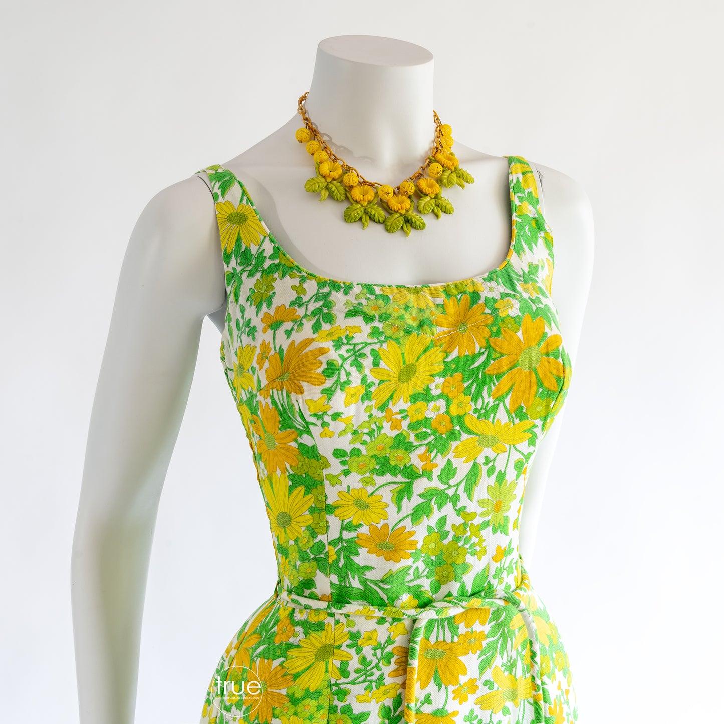 vintage 1960's romper ...fun COLE of California daisy print shorts convertible romper playsuit swimsuit