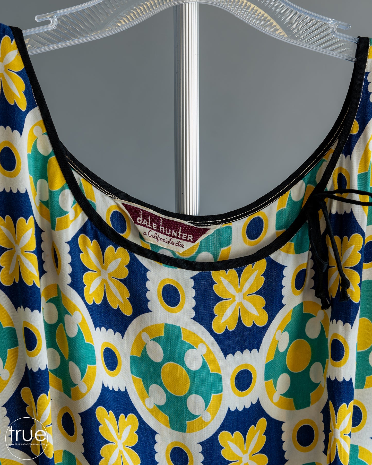 vintage 1930’s - early 1940’s dress ...Dale Hunter of California midi dress with a fun rounded and flounced hem