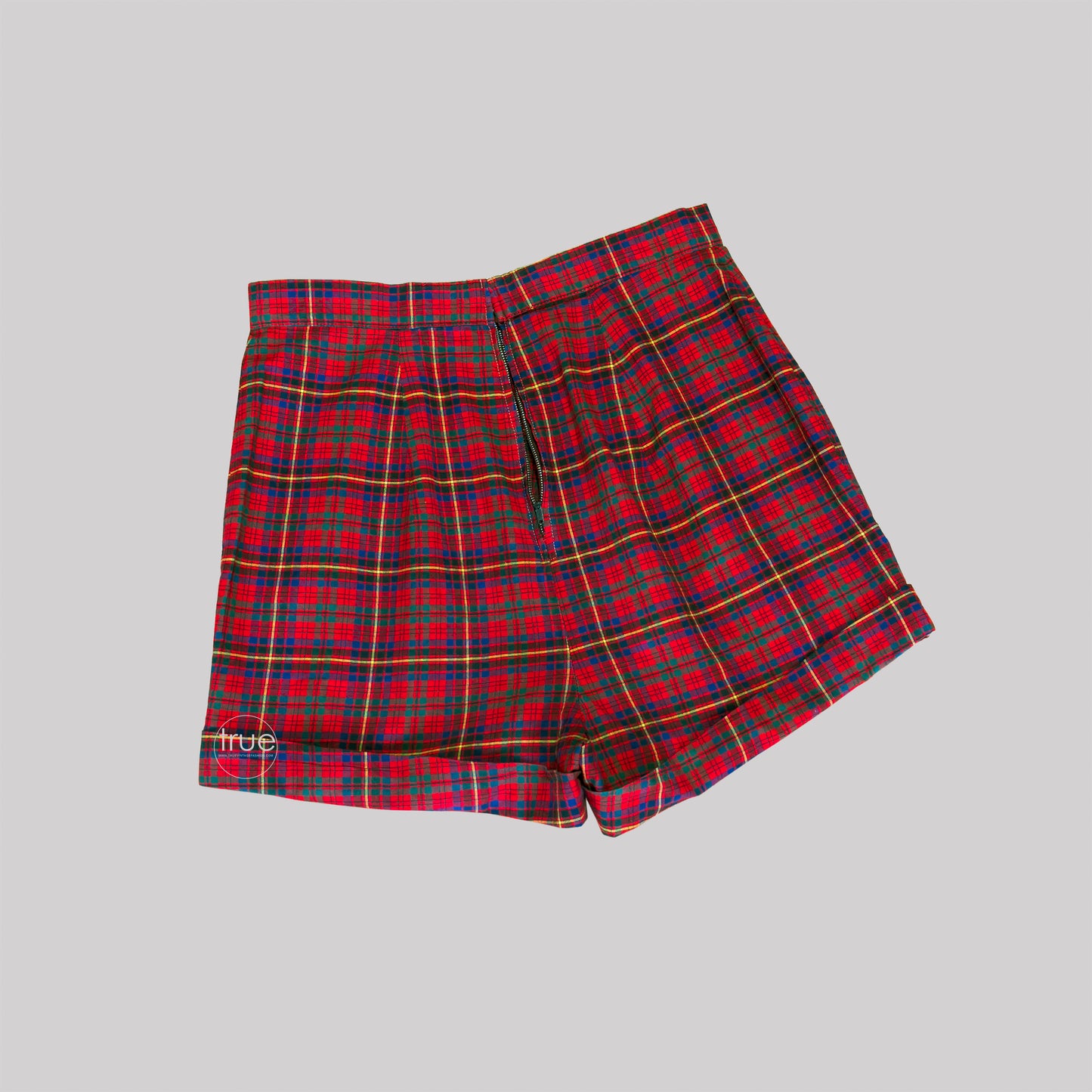 vintage 1940's playsuit ...rare JANTZEN plaid 3pc shorts skirt & top playsuit