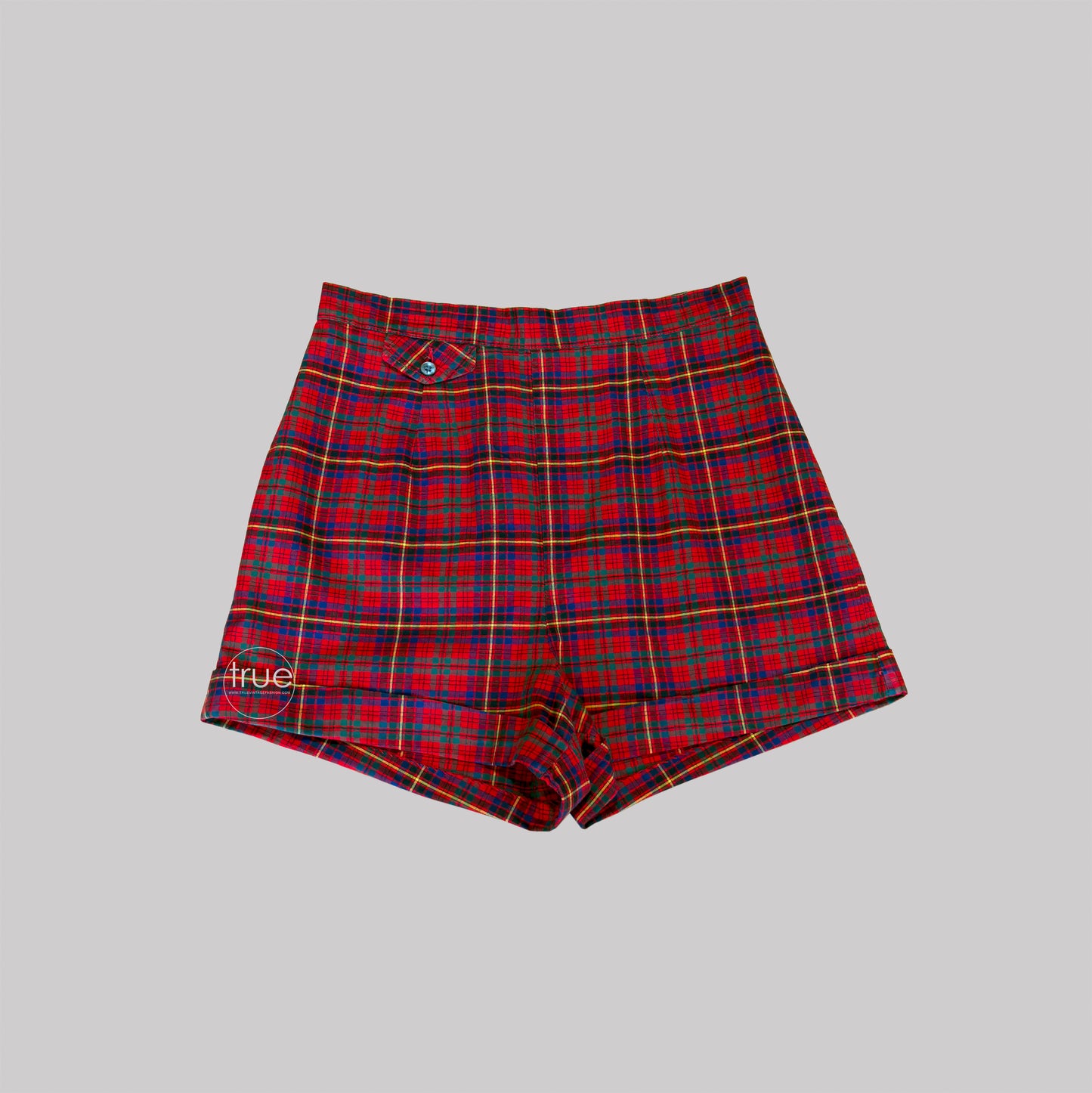 vintage 1940's playsuit ...rare JANTZEN plaid 3pc shorts skirt & top playsuit