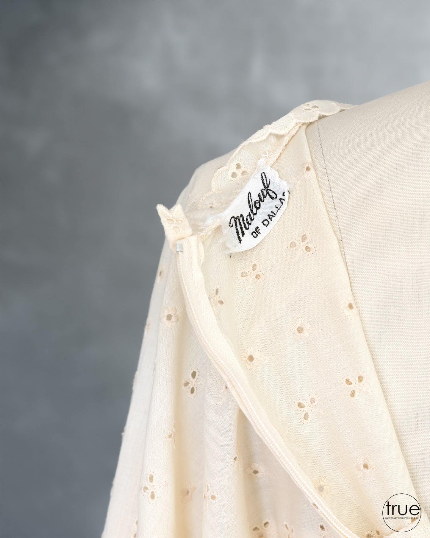 vintage 1970's dress ...fatm staple MALOUF of dallas gunne sax style angel sleeve maxi dress