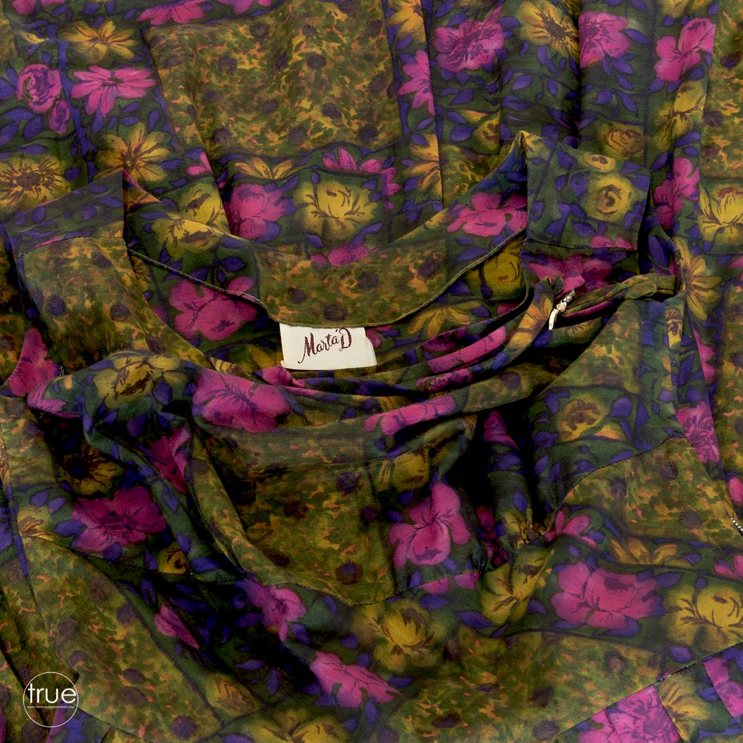 vintage 1950's dress ...pretty MARTA D floral dress