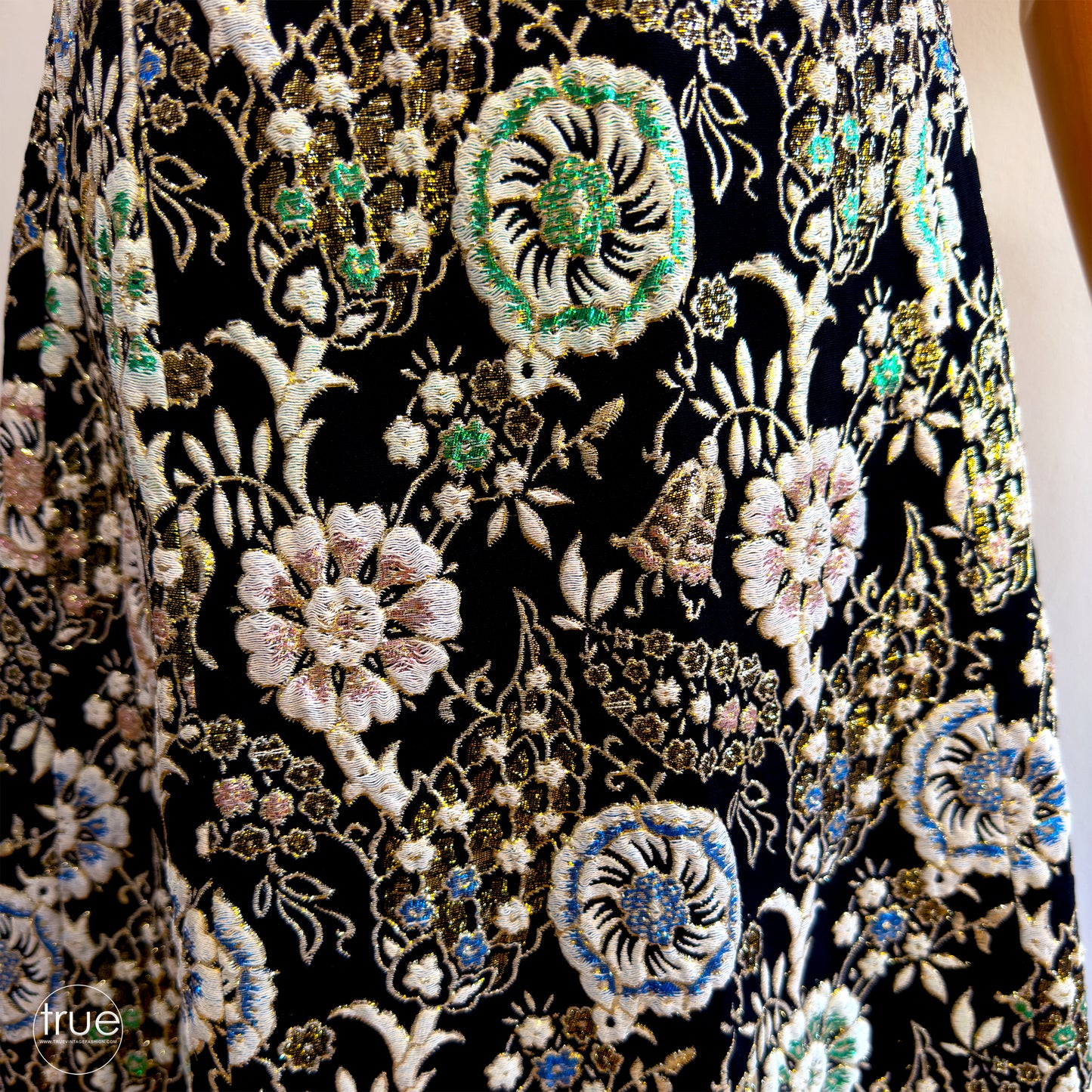 vintage 1960's dress ...magical rich metallic brocade midi dress