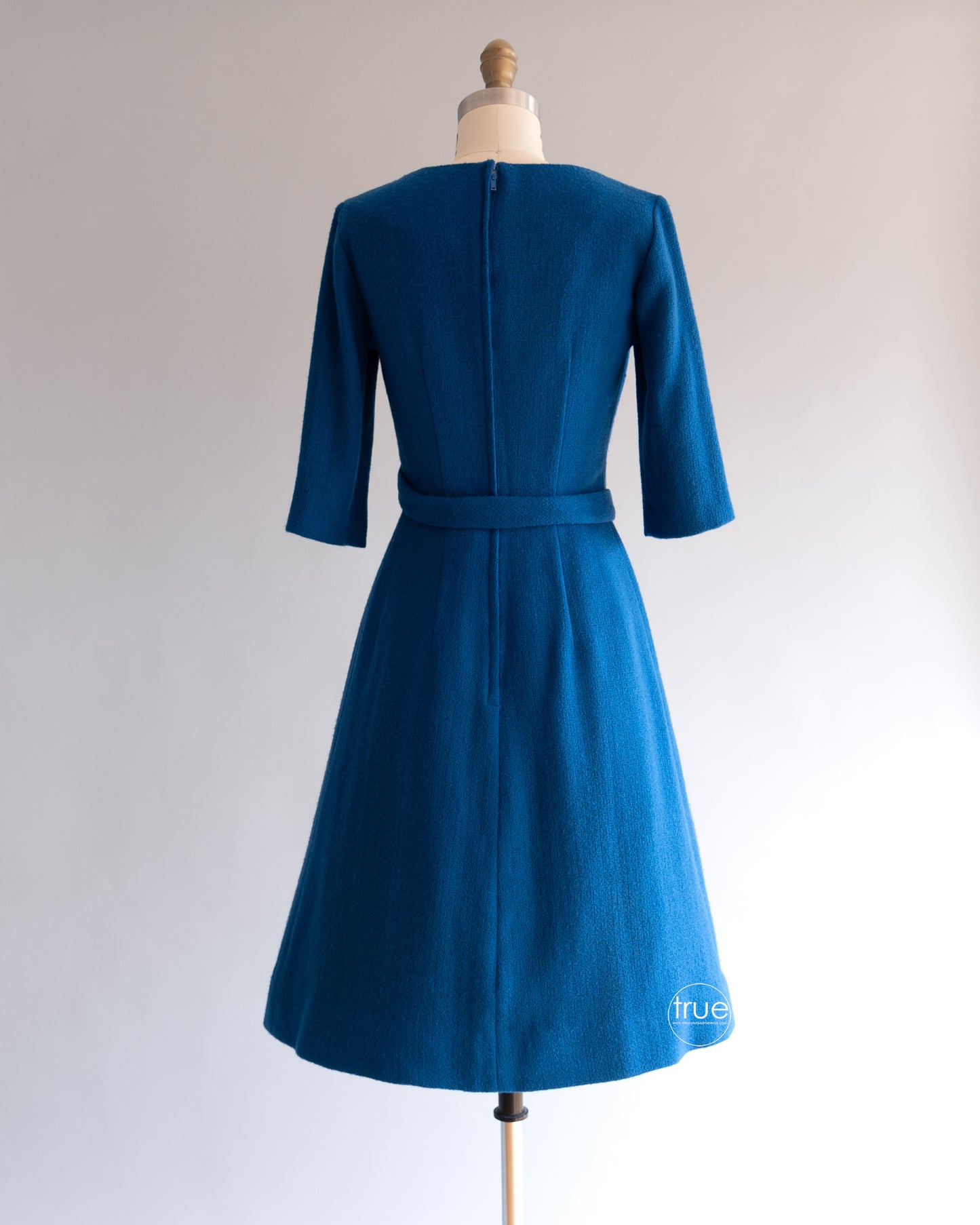 vintage 1960's dress ...timeless Suzy Perette blue bouclé dress