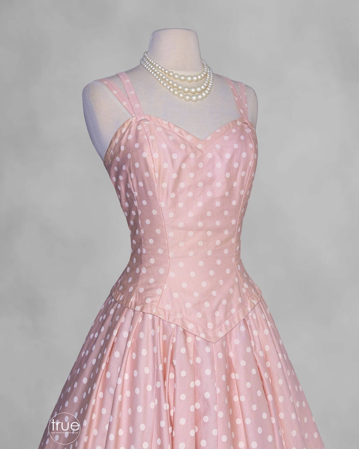 vintage 1950's dress ...classic beauty Suzy Perette new york pink polka dot dress & jacket