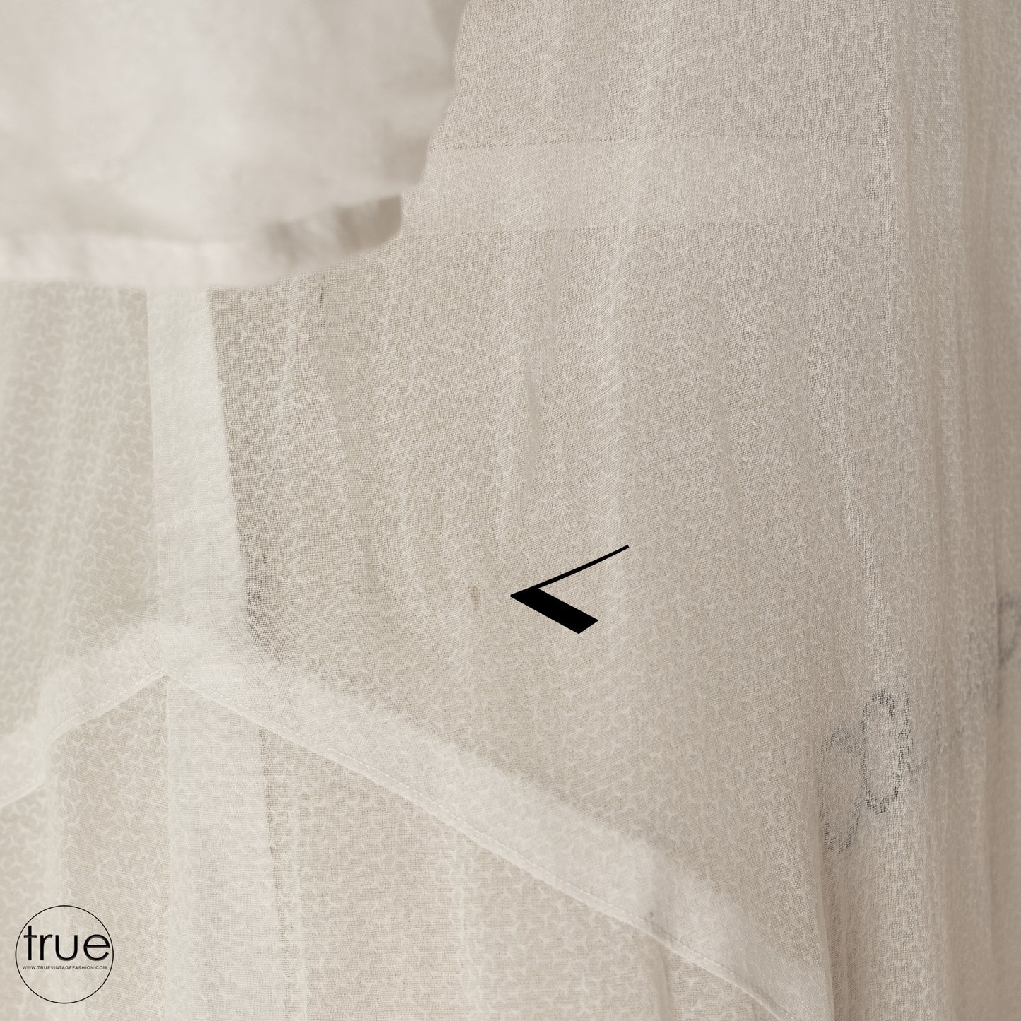 vintage 1930's white organza midi dress