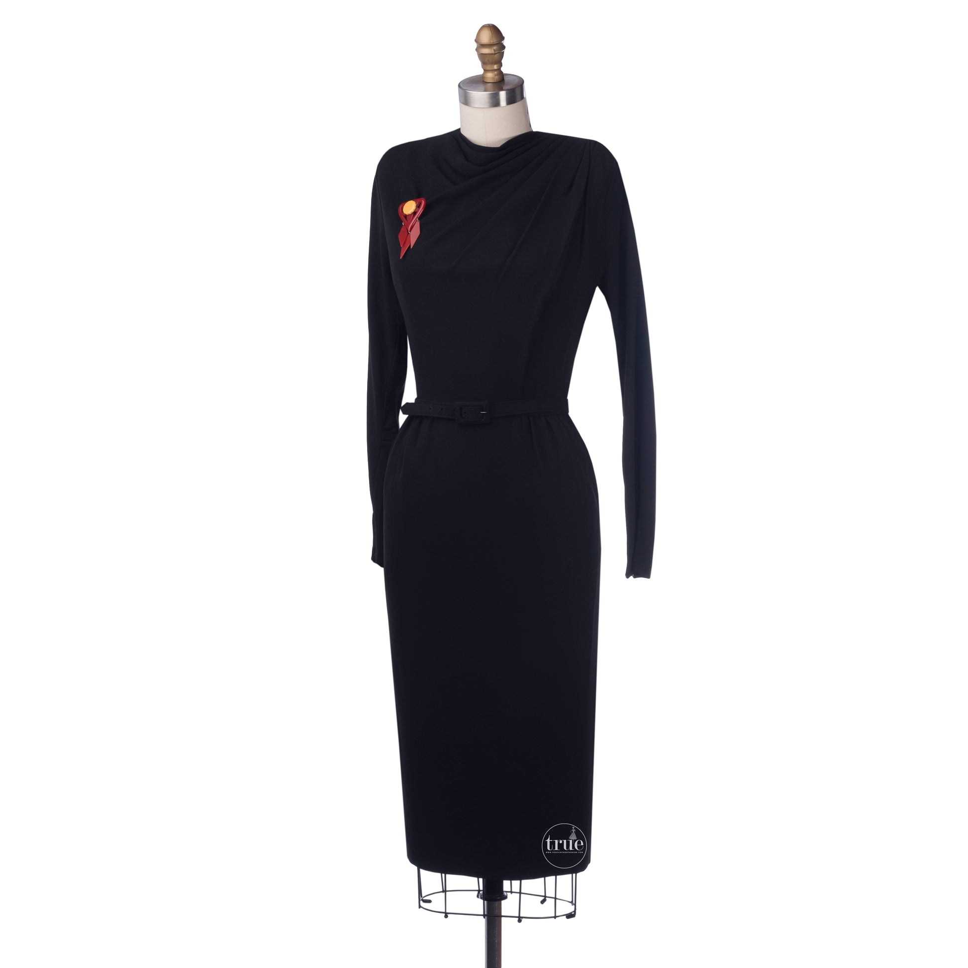 vintage 1950's deco dress