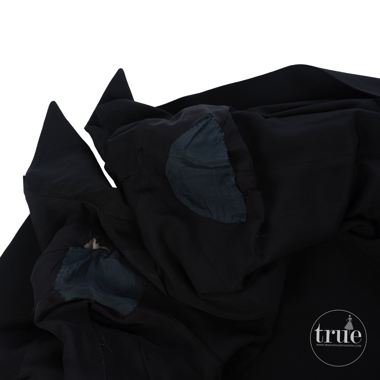 1940's black Gabardine swing coat