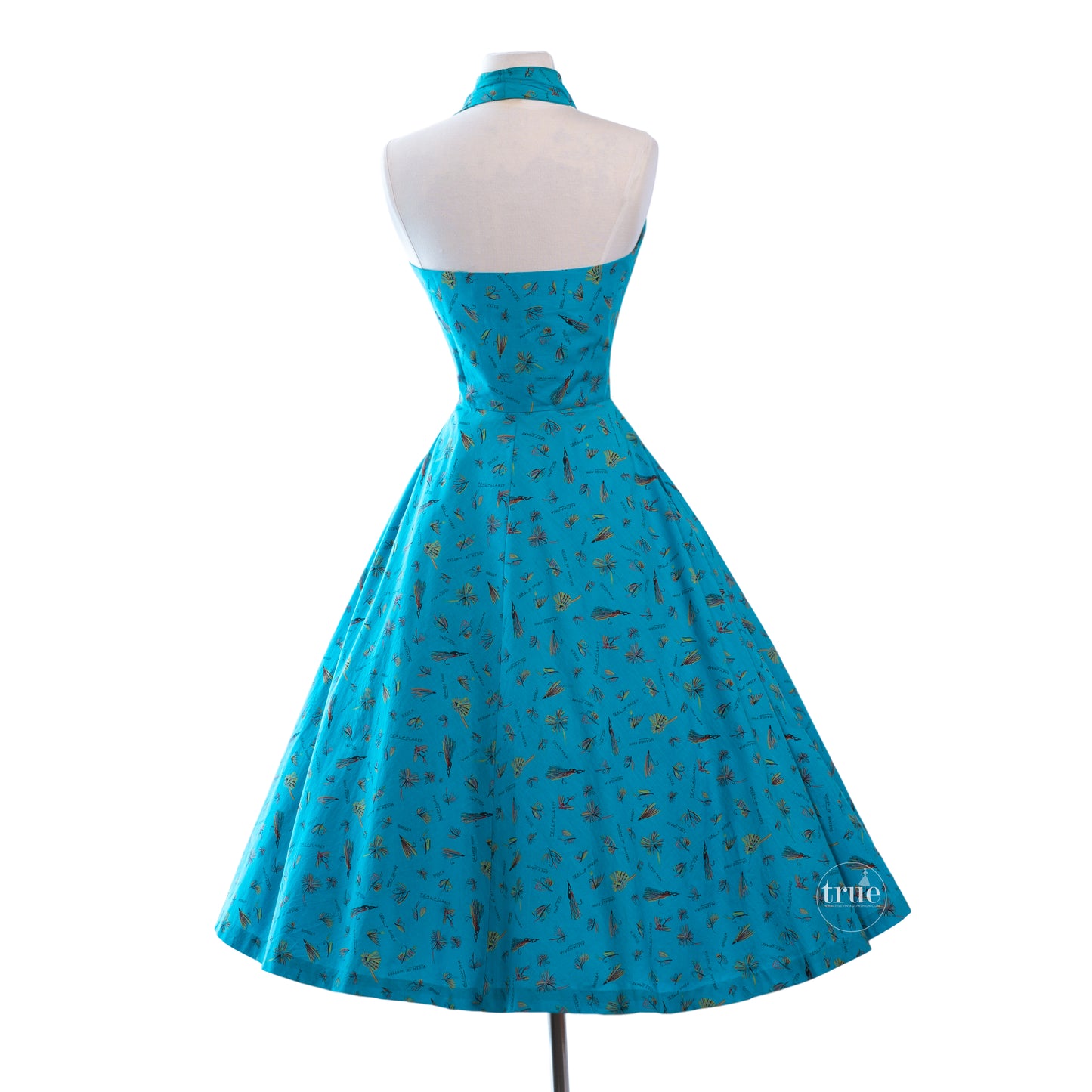 1950's Cover Girl of Miami novelty print dress