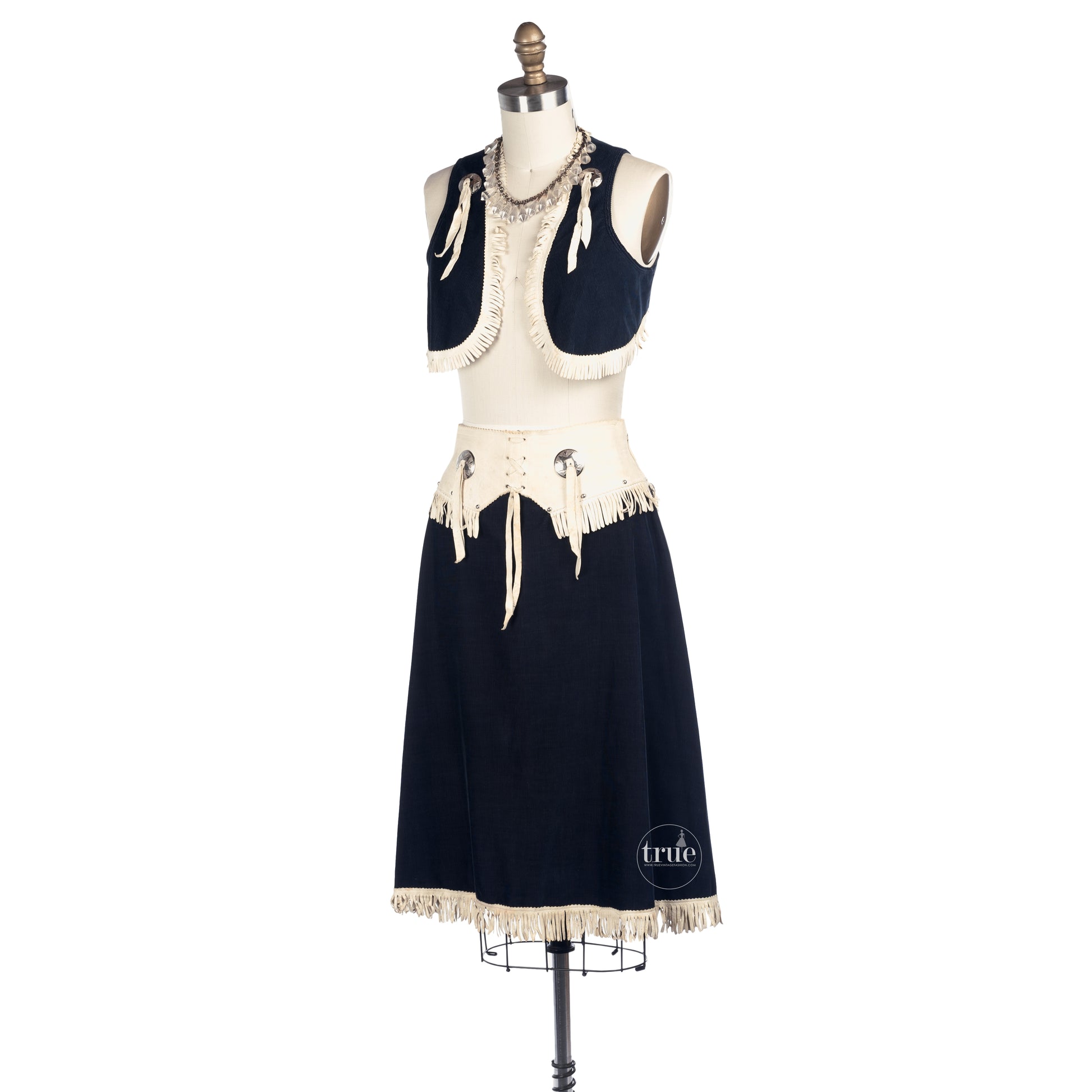 1940's cowgirl western costume skirt & vest – Traven7's True Vintage Fashion 1940's cowgirl western costume skirt & vest – Traven7's True Vintage Fashion