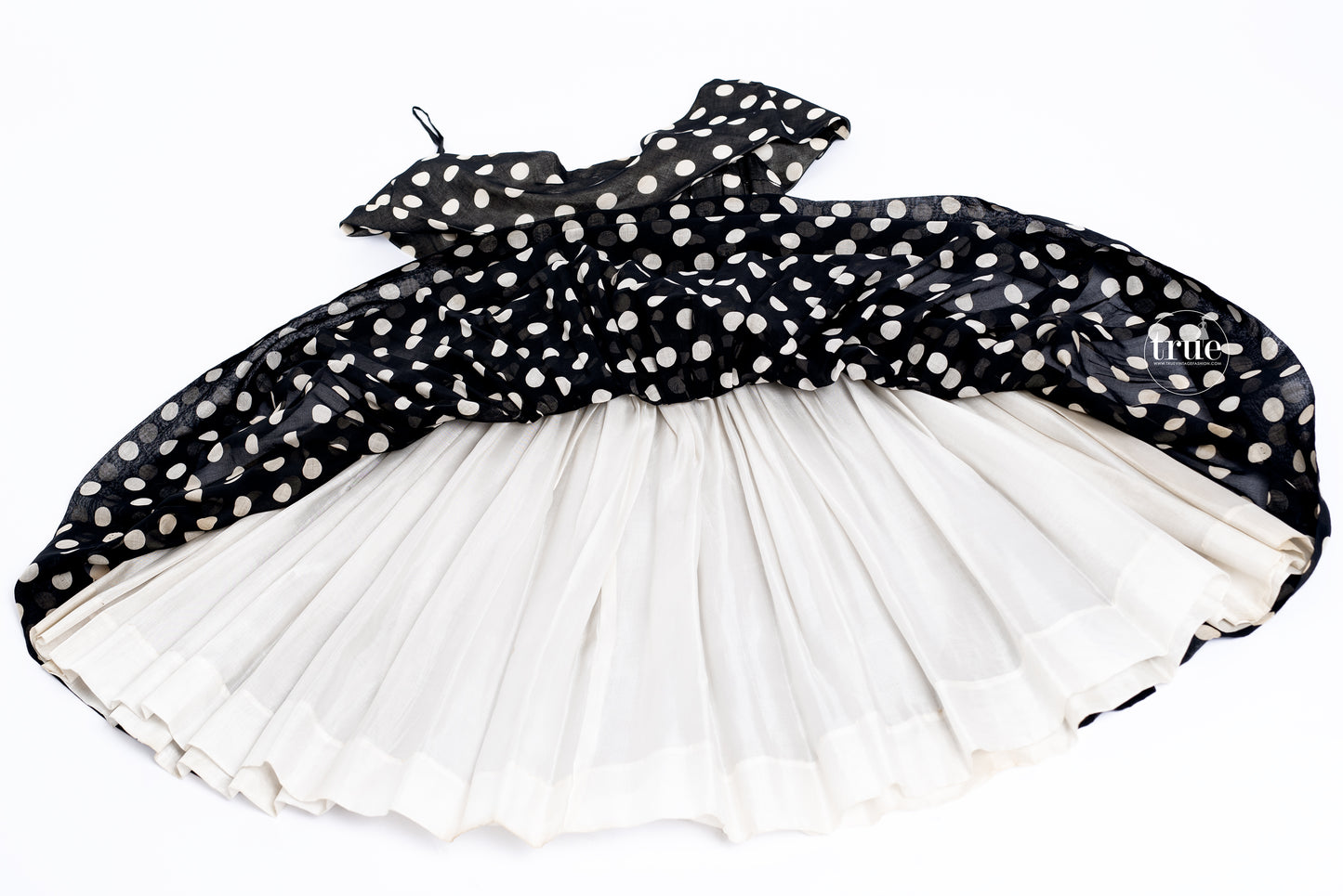 1950's Gigi Young black & white polka dot dress