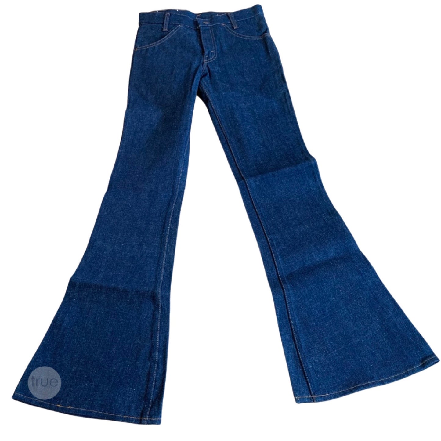 vintage 1970's jeans ...DEADSTOCK never worn Levi's orange tab bell bottom jeans 26/33
