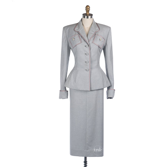 vintage 1940's lilli ann suit