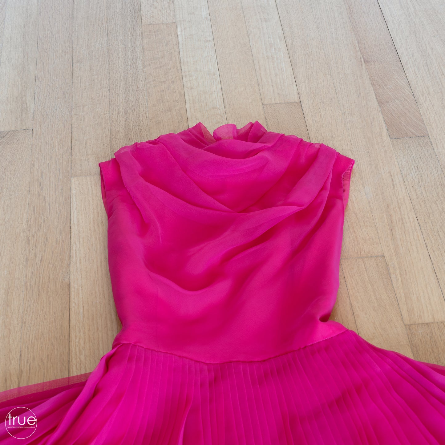vintage 1960's dress ...flirty LILLI DIAMOND california barbie pink chiffon dress