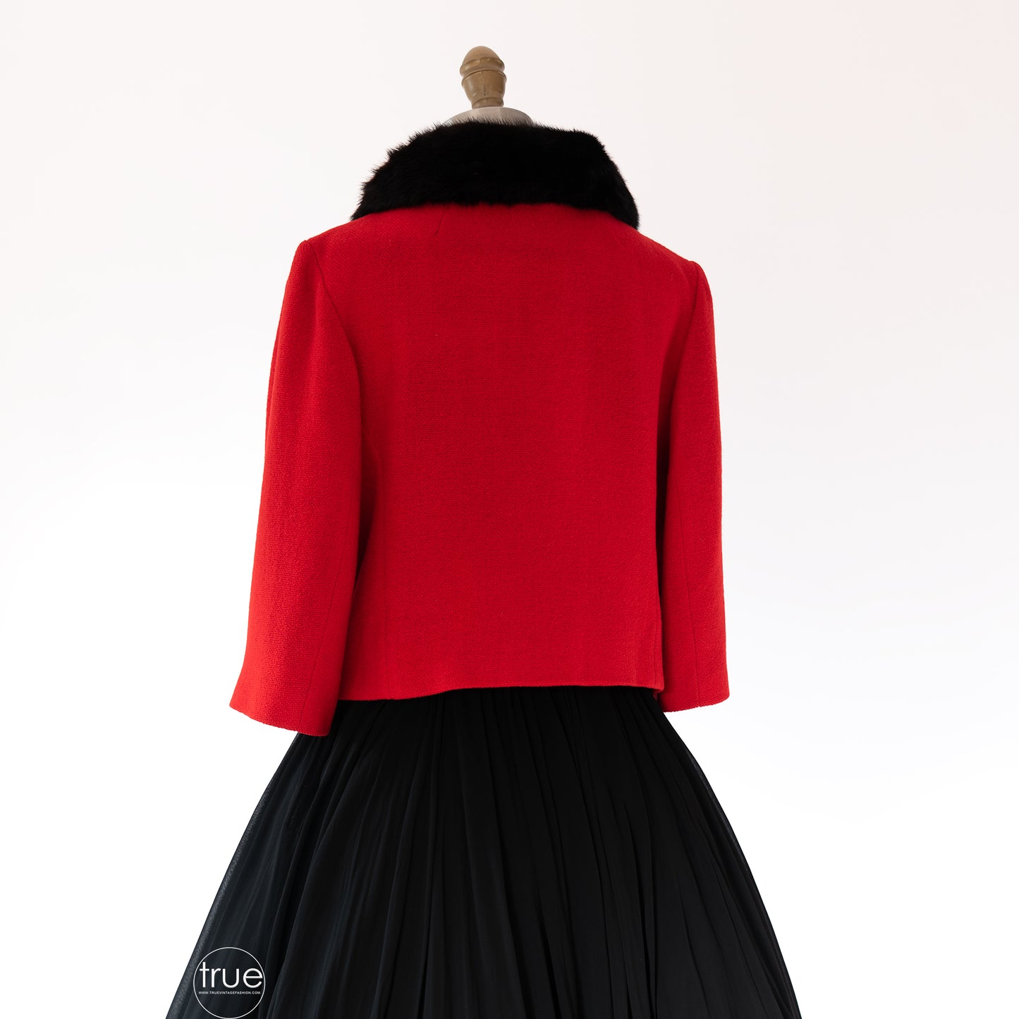 vintage 1950's jacket ...red Lilli Ann cropped jacket