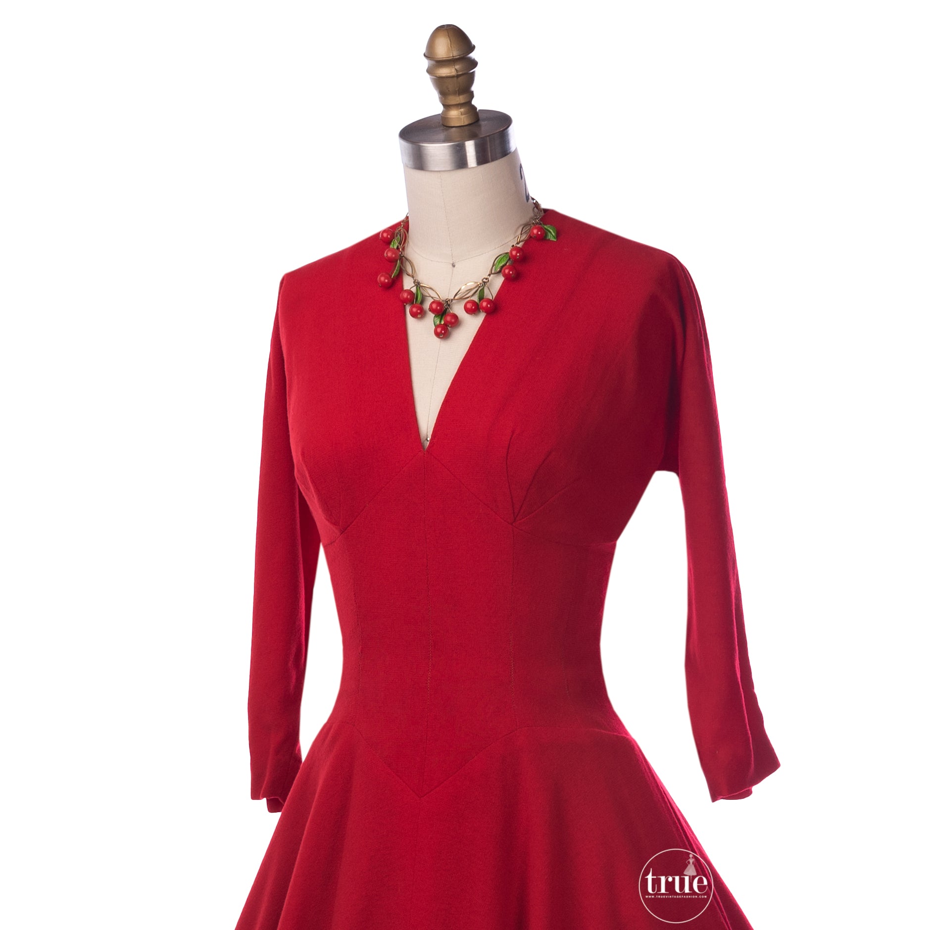 vintage red dress
