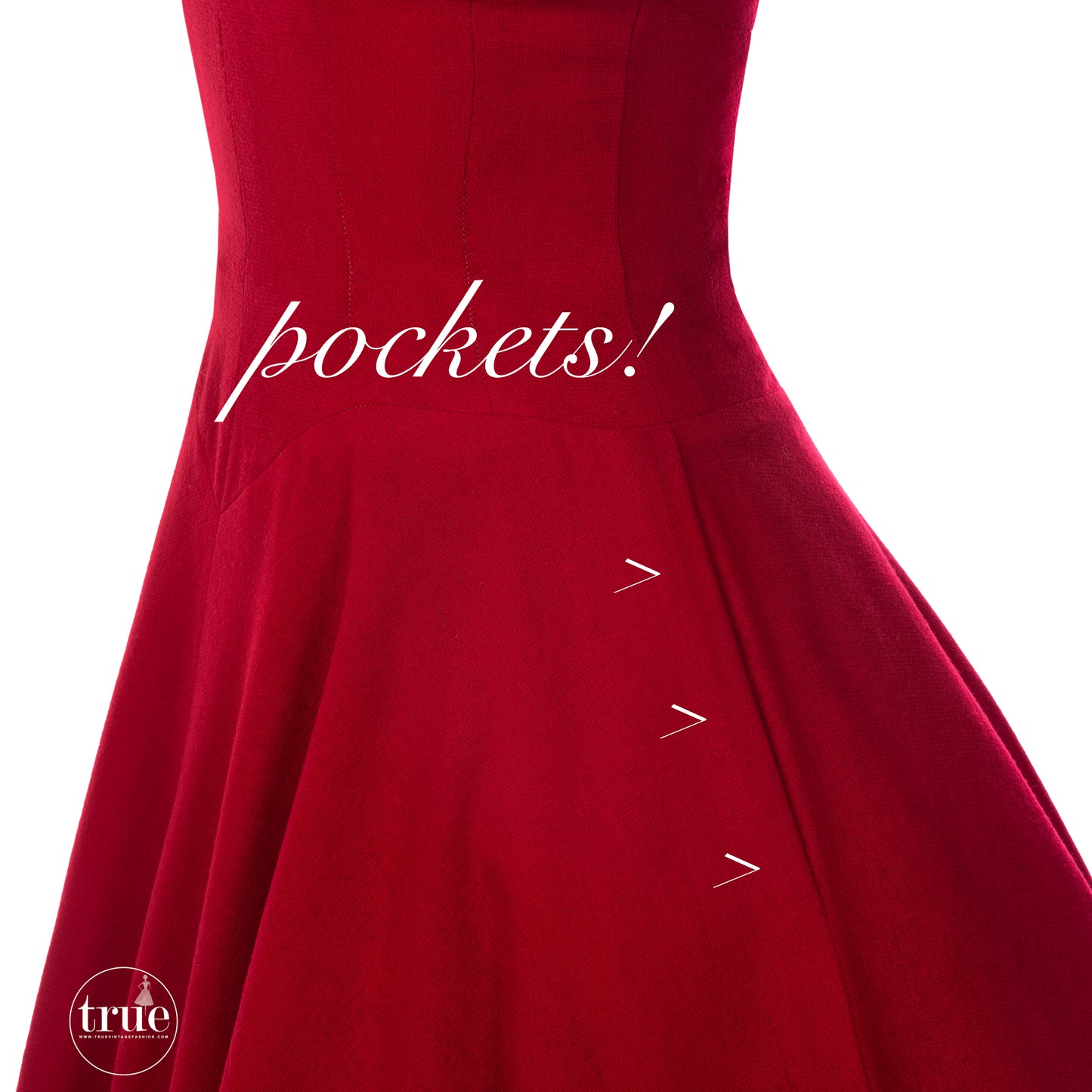 vintage 1950's dress ...classic Lord & Taylor red wool dress