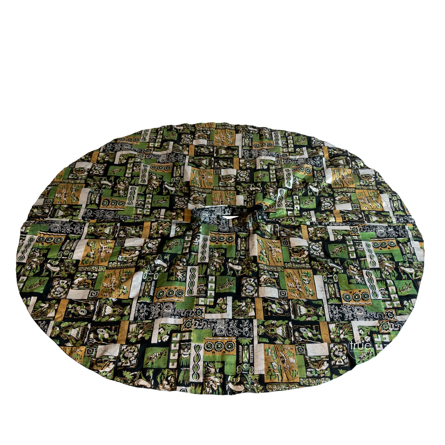 vintage 1950's skirt ...amazing hand-painted cotton MEXICAN CIRCLE SKIRT w/ all the traditional scenes in one!