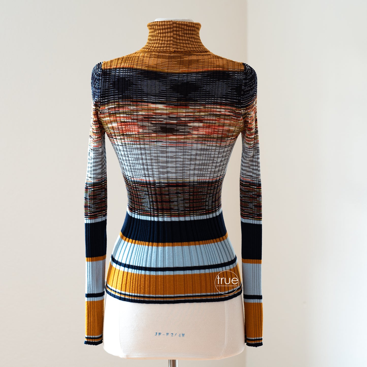 vintage 1970's MISSONI sweater ...classic space-dyed missoni turtleneck sweater