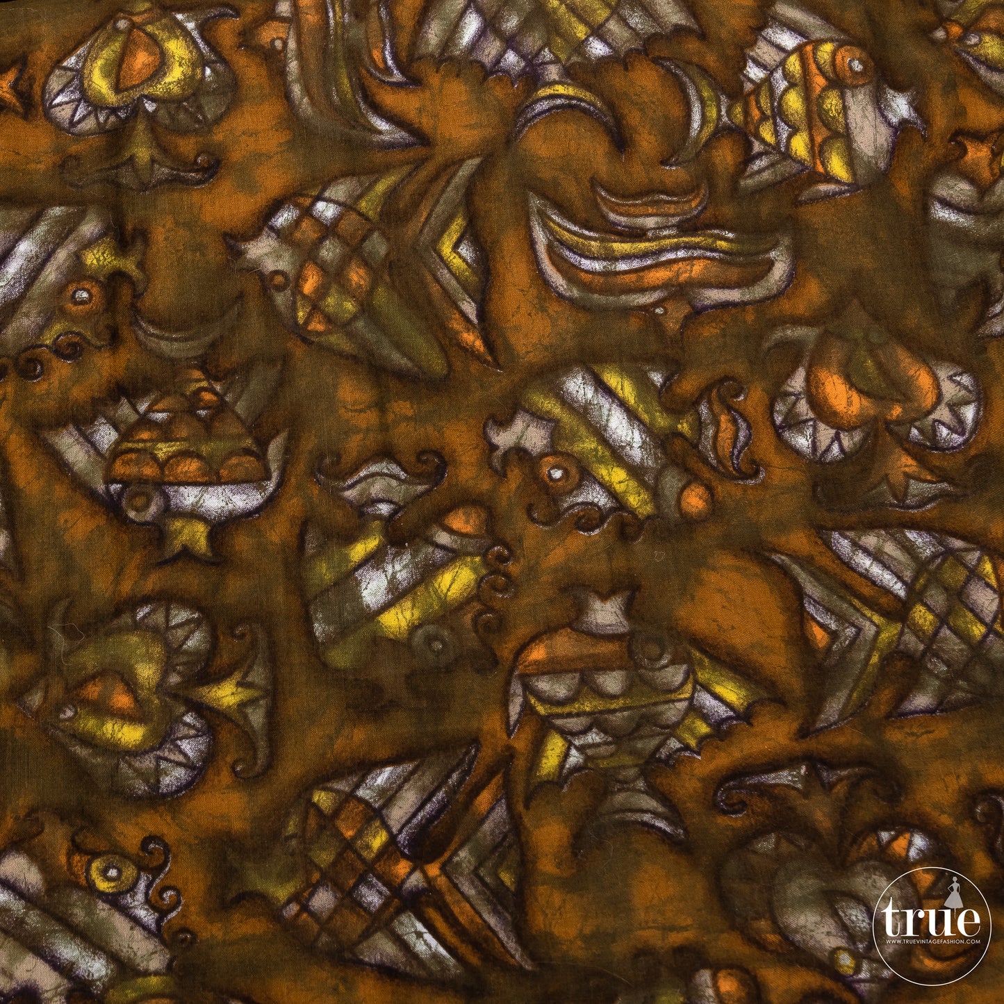 vintage 1950's dress ...MODE O'DAY midcentury fish novelty print dress