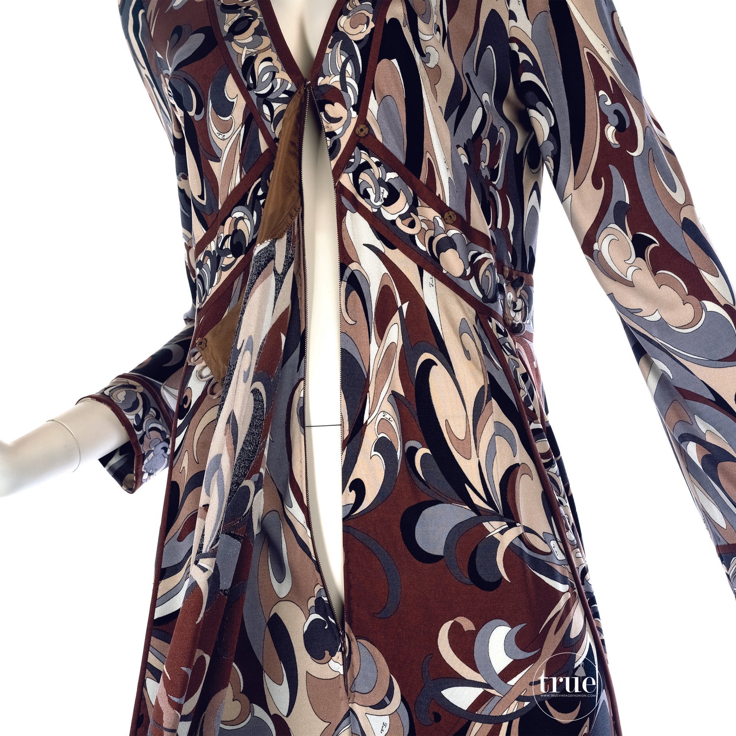 vintage 1970's jumpsuit dress ...most amazing Emilio Pucci Jumpsuit Dress