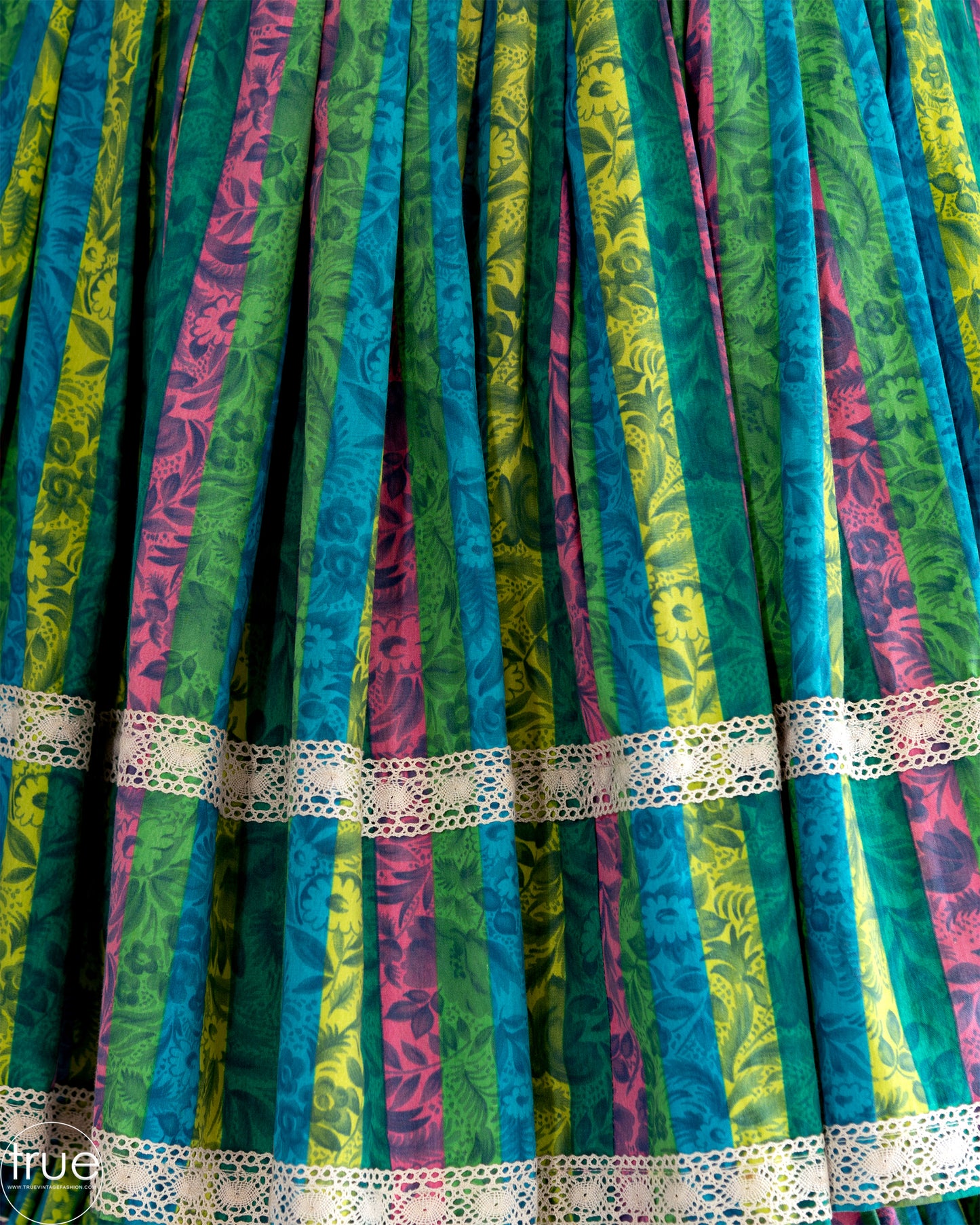 vintage 1950's skirt ...fabulous RAINBOW floral full CIRCLE skirt & cape/cover-up