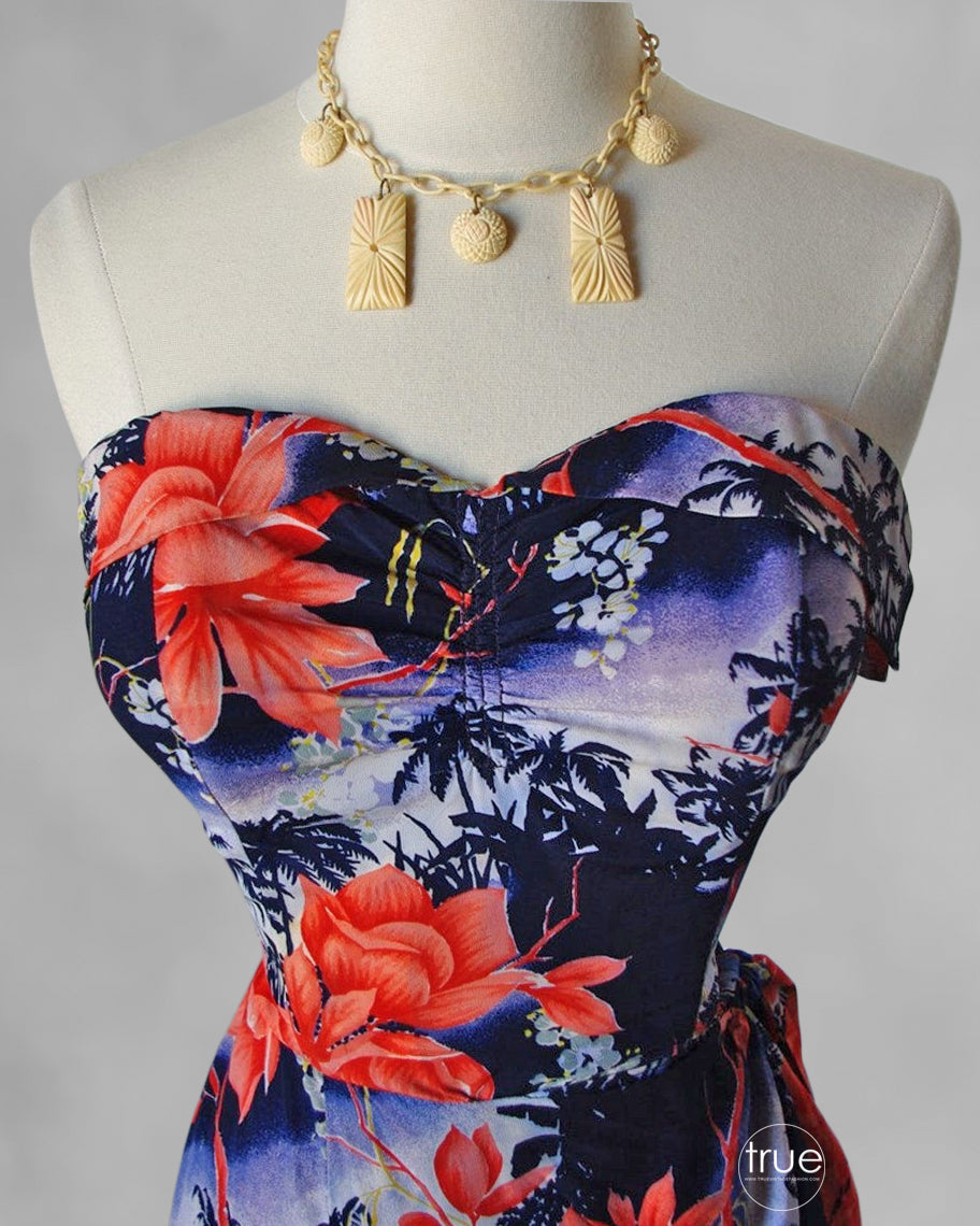 1950's hawaiian dress