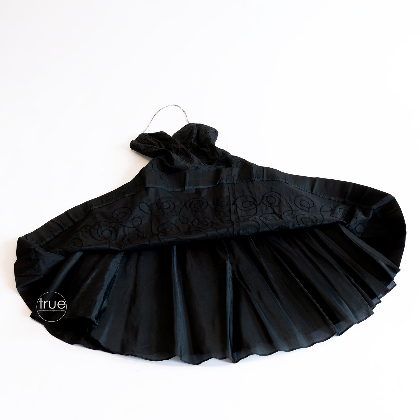 vintage 1950's dress ...classic Suzy Perette black corded full skirt dress & bolero