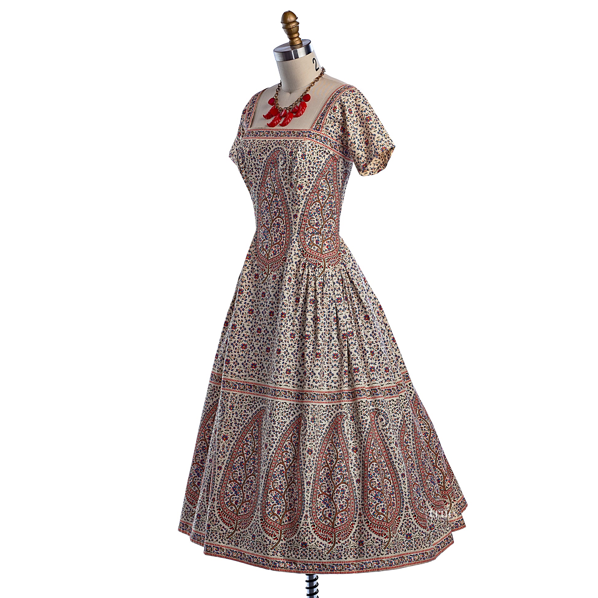 vintage 1950's designer dress
