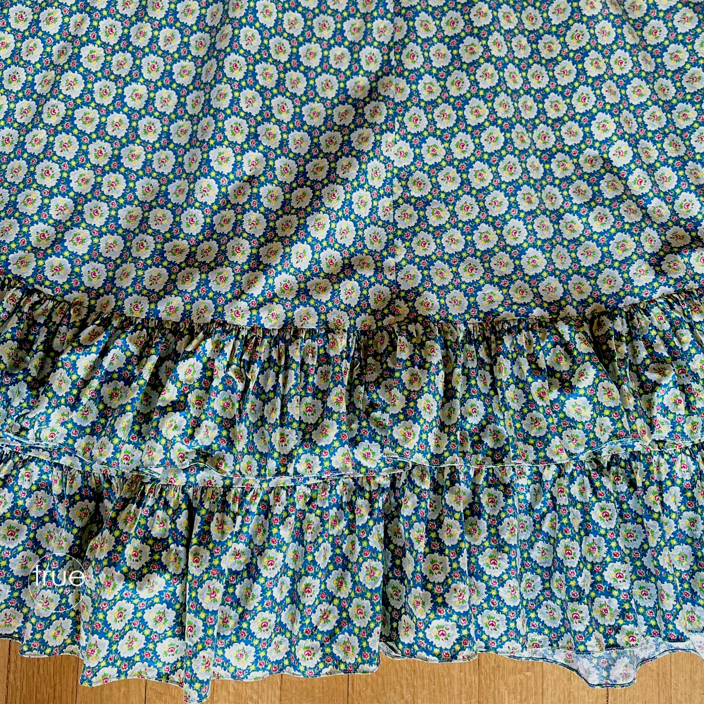 vintage 1930's dress set ...best NEIMAN MARCUS by WESTWAY-DALLAS 2 pc skirt & top cotton calico floral dress set