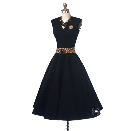 vintage 1950's dress ...DEBUTANTE SAKS FIFTH AVENUE SHOP quilted full skirt dress