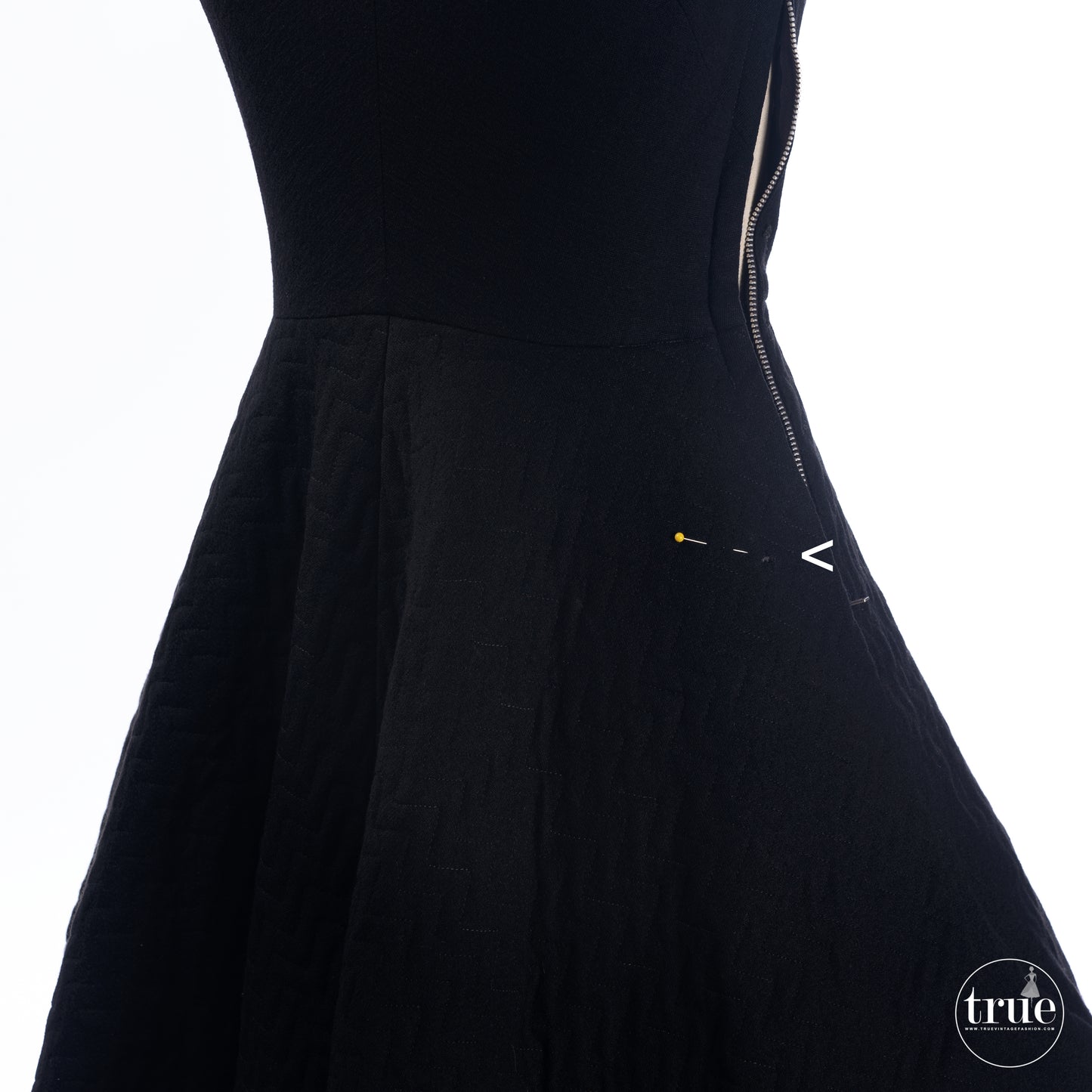 vintage 1950's dress ...DEBUTANTE SAKS FIFTH AVENUE SHOP quilted full skirt dress